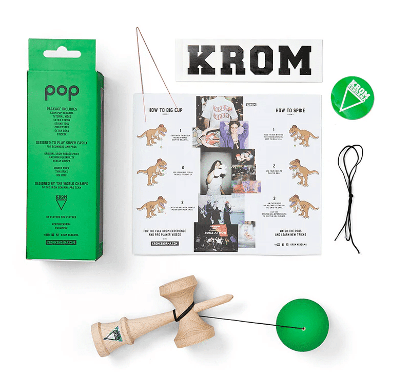 krom kendama krom pop rubber dark green balance hole krom kendama krom pop rubber dark green balance hole