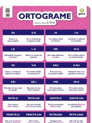 ORTOGRAME pentru clasa a II-a