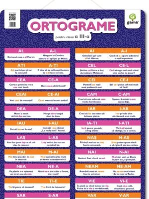 ORTOGRAME pentru clasa a III-a
