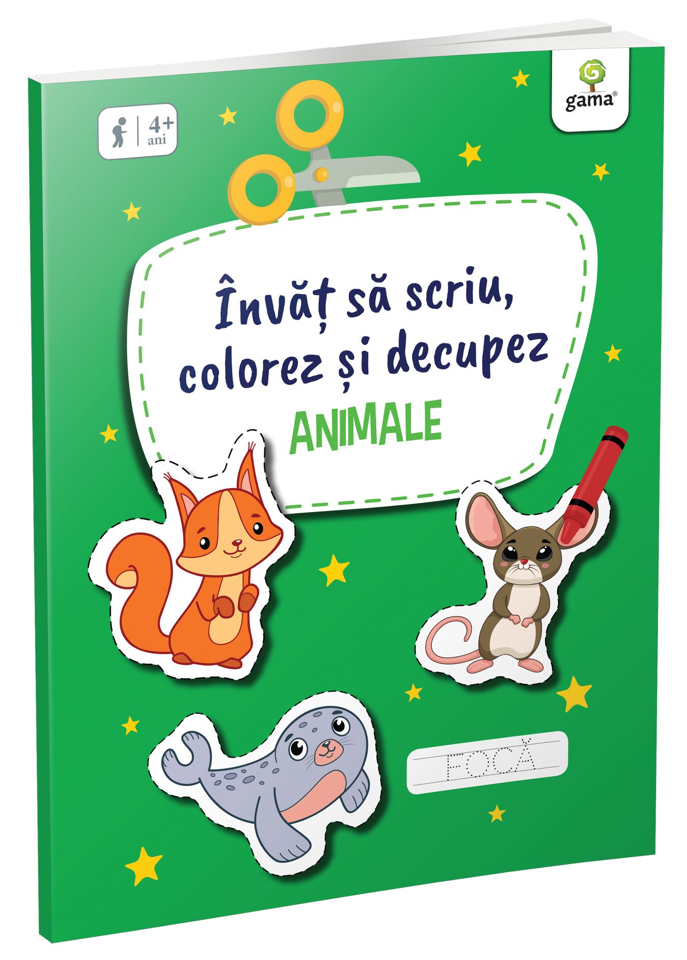animale_4_2 Învăț să scriu, colorez și decupez • Animale
