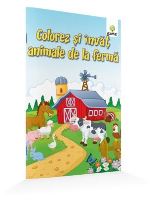 Colorez și învăț animale de la fermă