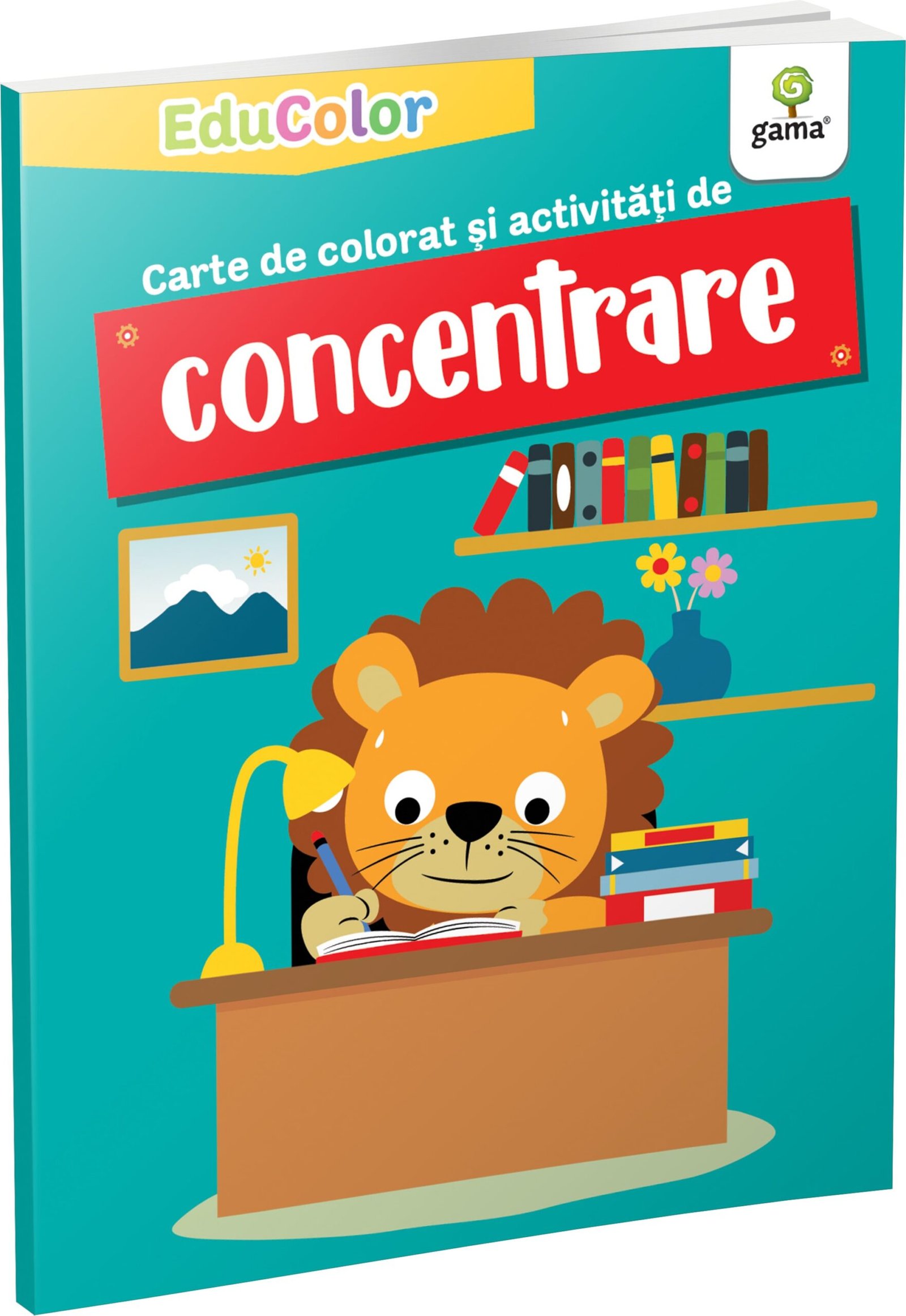 concentrare_coperta Carte de colorat și activități de concentrare