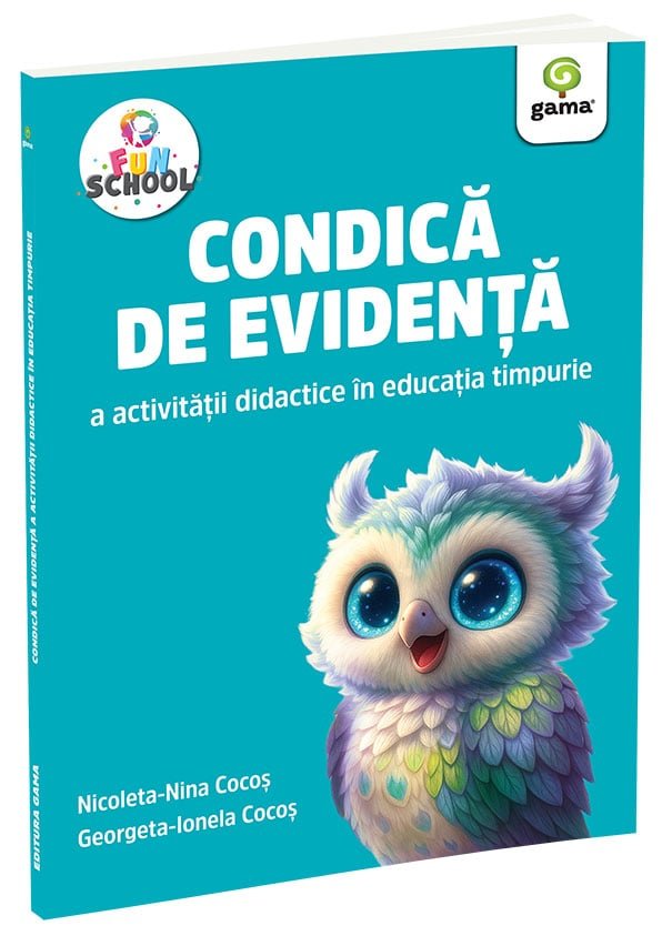 condica_funschool_coperta_3d Condică de evidență - Nicoleta-Nina Cocoș și Georgeta-Ionela Cocoș