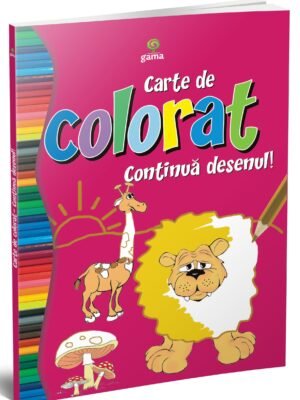 Carte de colorat continuă desenul
