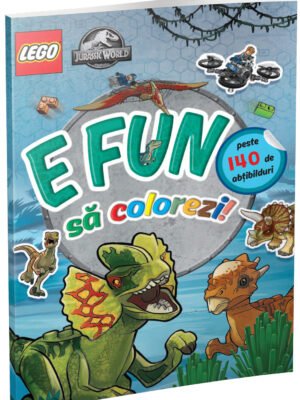 E fun să colorezi - Jurassic World (carte Lego de colorat cu abțibilduri)