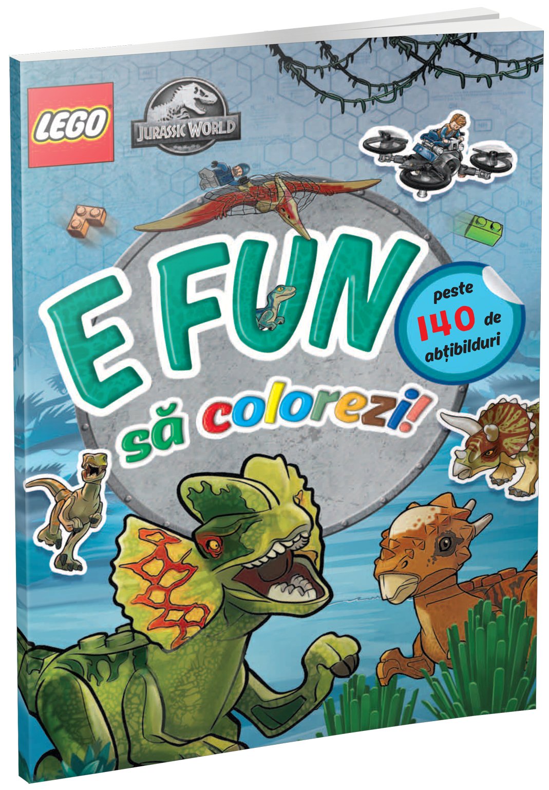 coperta-jurassic-world-e-fun-sa-colorezi E fun să colorezi - Jurassic World (carte Lego de colorat cu abțibilduri)