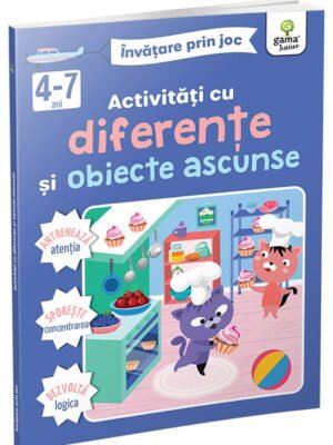 Activități cu diferențe și obiecte ascunse 4-7 ani