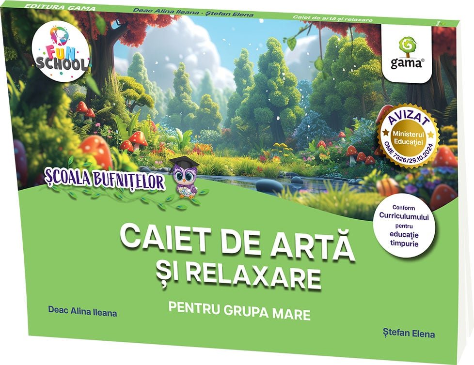 Caiet de artă și relaxare pentru grupa mare