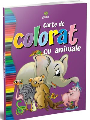 Carte de colorat cu animale
