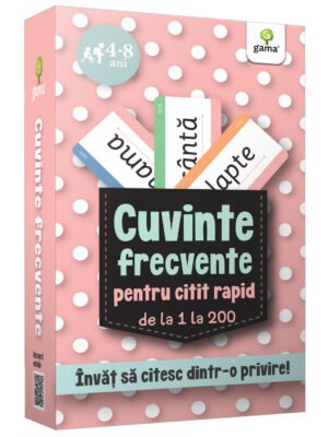 Cuvinte frecvente pentru citit rapid de la 1 la 200