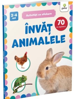 Învăț animalele (carte cu stickere)