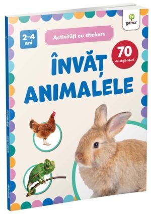 Învăț animalele (carte cu stickere)