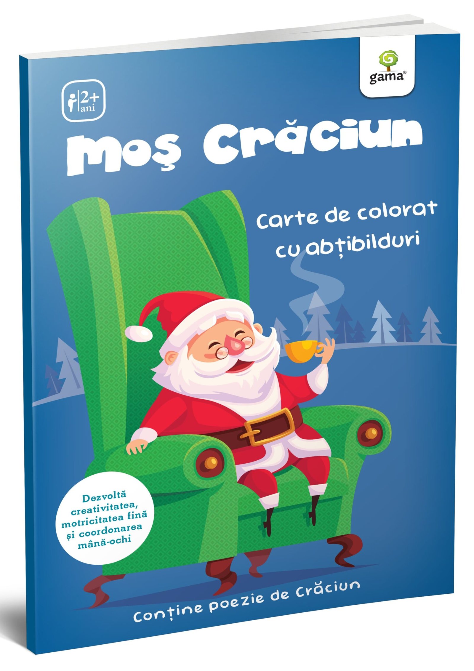 mos_craciun Moș Crăciun. Carte de colorat cu abțibilduri