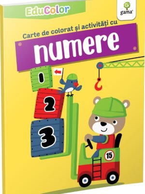 Carte de colorat și activități cu numere
