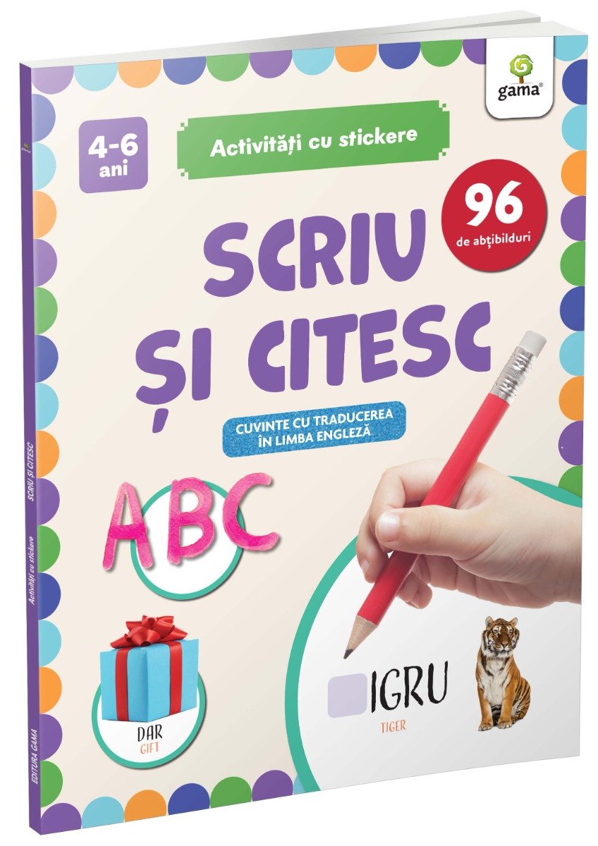 scriu_si_citesc_coperta Scriu și citesc (carte cu stickere)