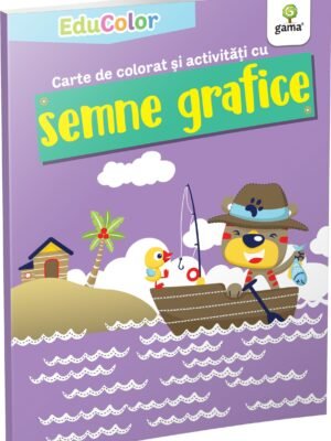 Carte de colorat și activități cu semne grafice