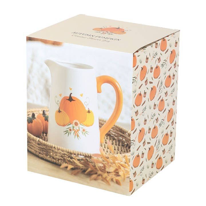 autumn pumpkin ceramic flower jug 4 autumn pumpkin ceramic flower jug 4