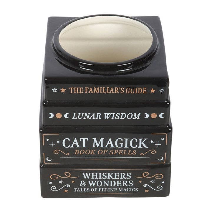 black cat magick book stack vase 3 black cat magick book stack vase 3