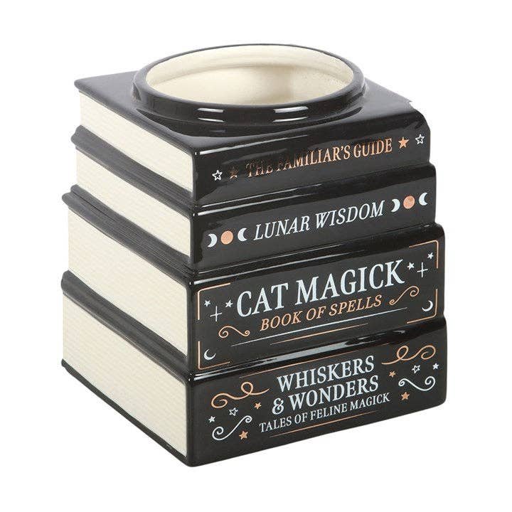 black cat magick book stack vase black cat magick book stack vase