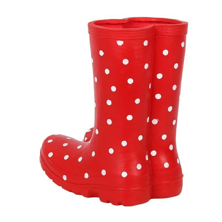 red welly boot planter red welly boot planter