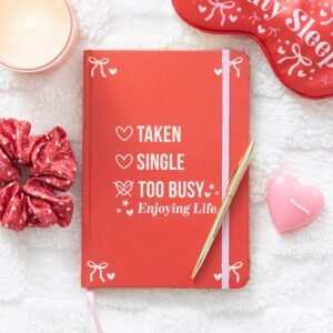 single taken too busy enjoying life a5 notebook